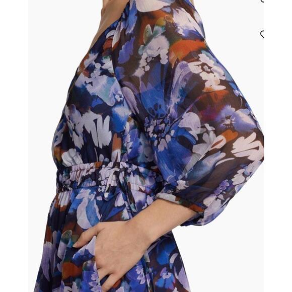 $267 Derek Lam 10 Crosby Women's V-Neck Floral Maxi Dress Size 6 - Picture 2 of 15